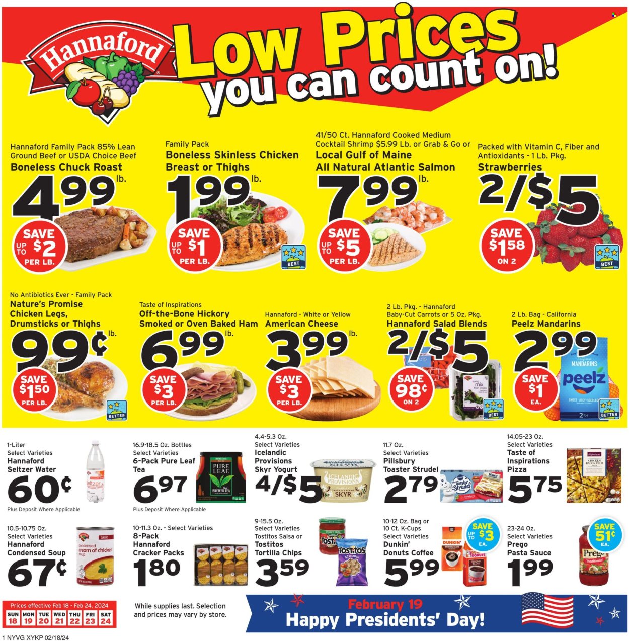 Hannaford ad - 02/18/2024 - 02/24/2024. Page 1