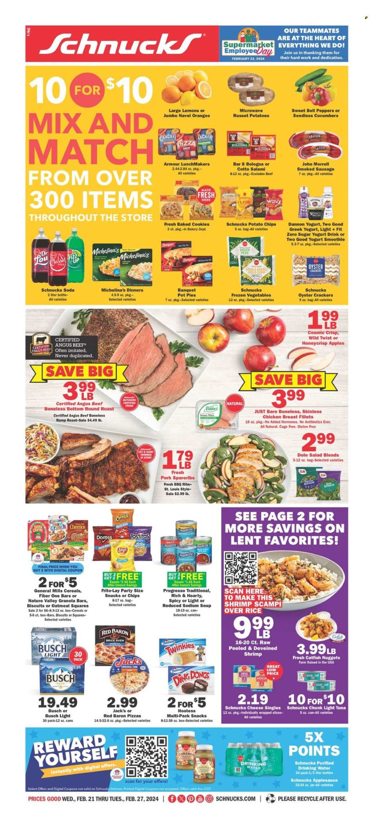 Schnucks ad - 02/21/2024 - 02/27/2024. Page 1