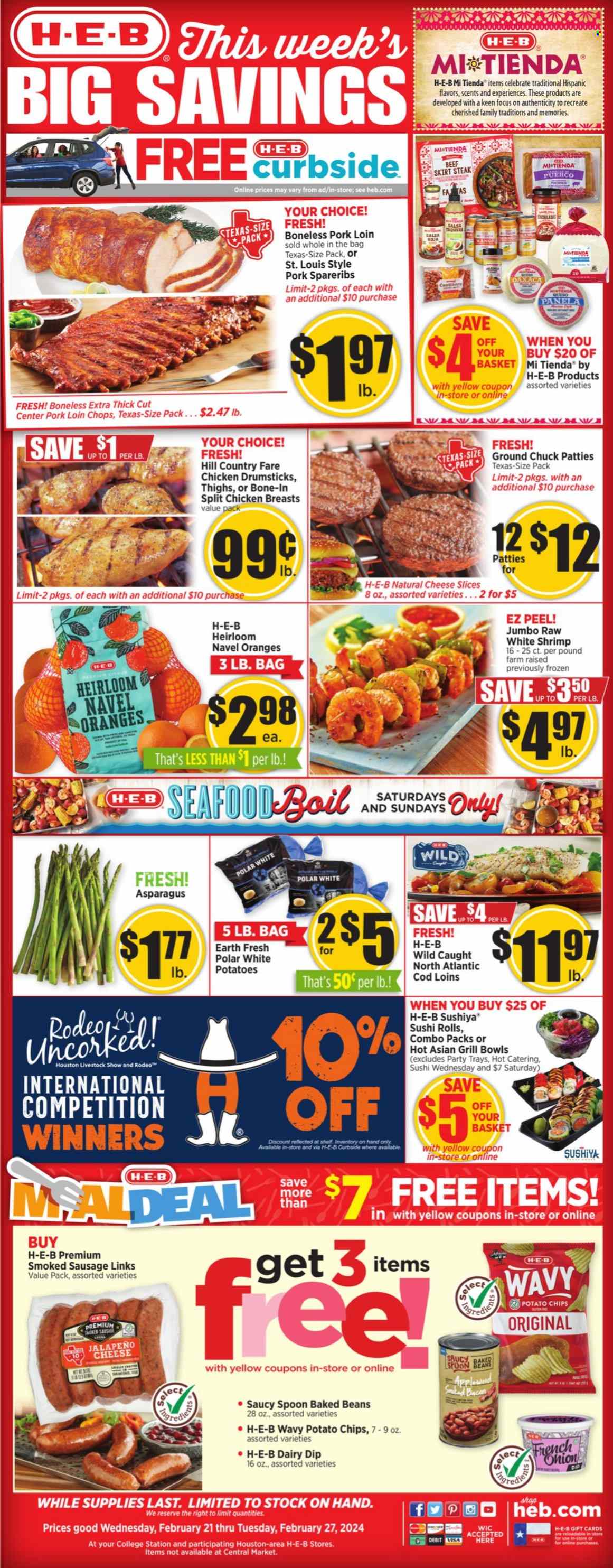 H-E-B ad - 02/21/2024 - 02/27/2024. Page 1