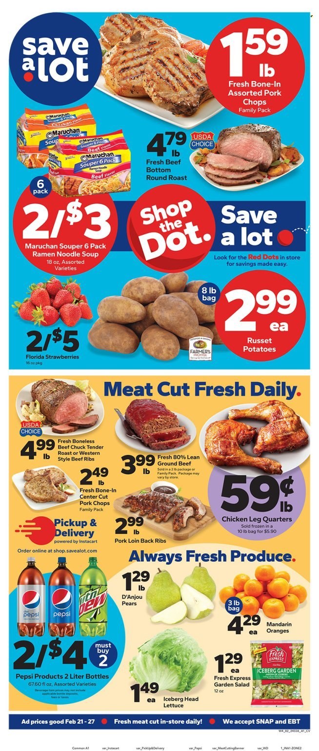 Save a Lot ad - 02/21/2024 - 02/27/2024. Page 1