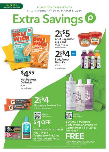 Publix Flyer - 02/24/2024 - 03/08/2024.