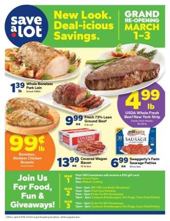 Save a Lot Flyer - 02/28/2024 - 03/03/2024.