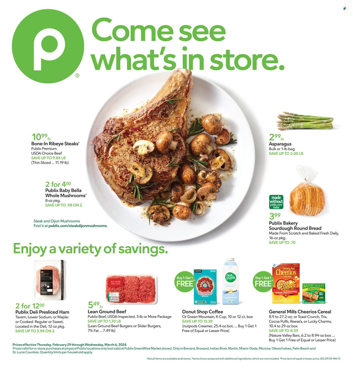 Publix ad - 02/29/2024 - 03/06/2024. Page 1
