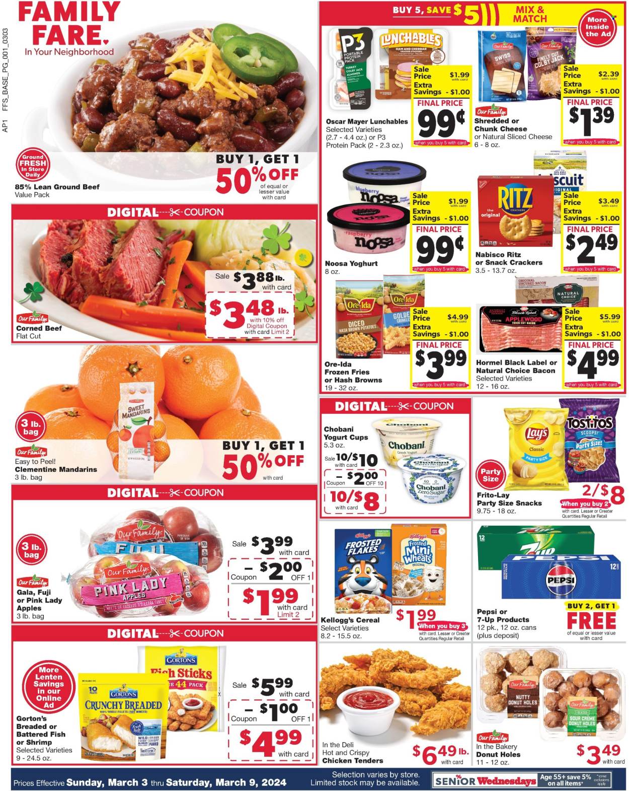 Family Fare ad - 03/03/2024 - 03/09/2024. Page 1