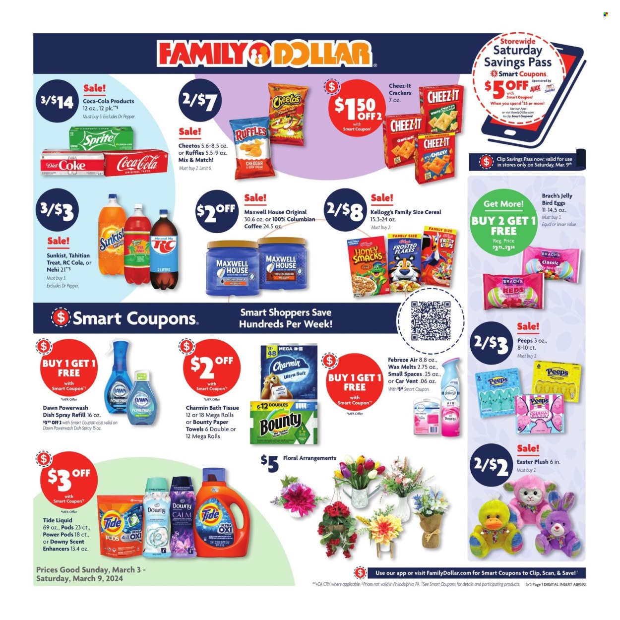 Family Dollar ad - 03/03/2024 - 03/09/2024. Page 1