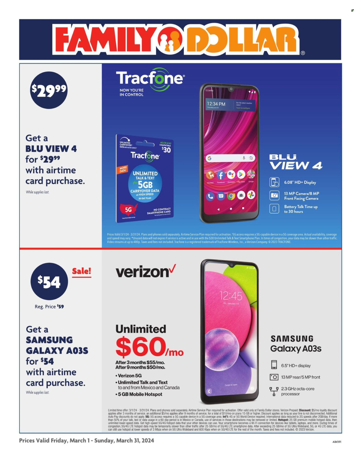 Family Dollar ad - 03/01/2024 - 03/31/2024. Page 1