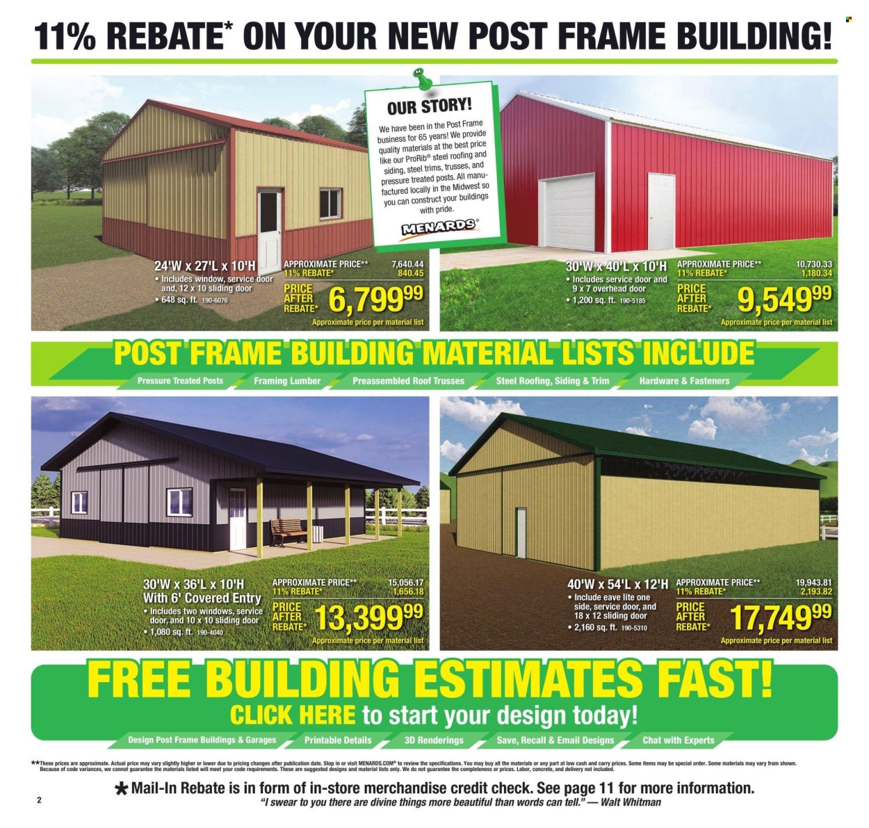 Menards ad - 03/07/2024 - 03/17/2024. Page 2