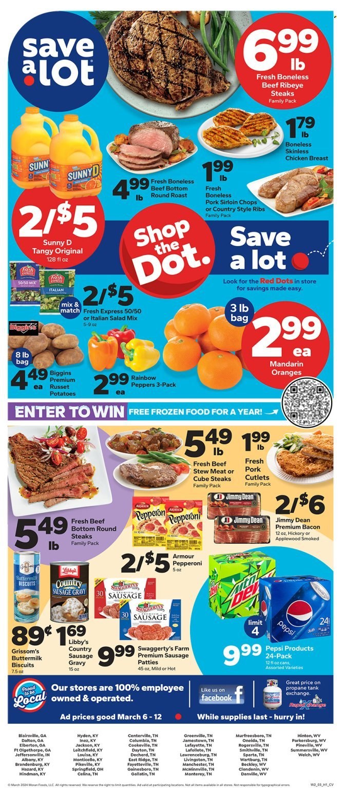 Save a Lot ad - 03/06/2024 - 03/12/2024. Page 1