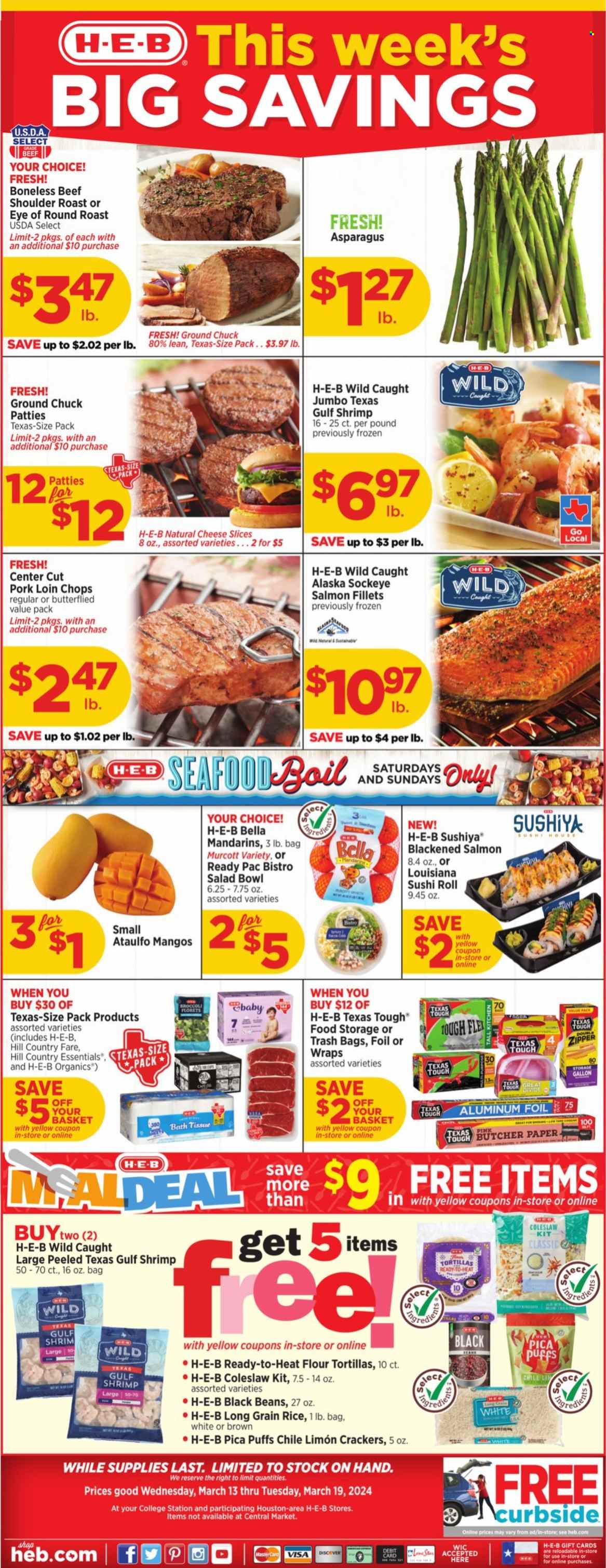 H-E-B ad - 03/13/2024 - 03/19/2024. Page 1