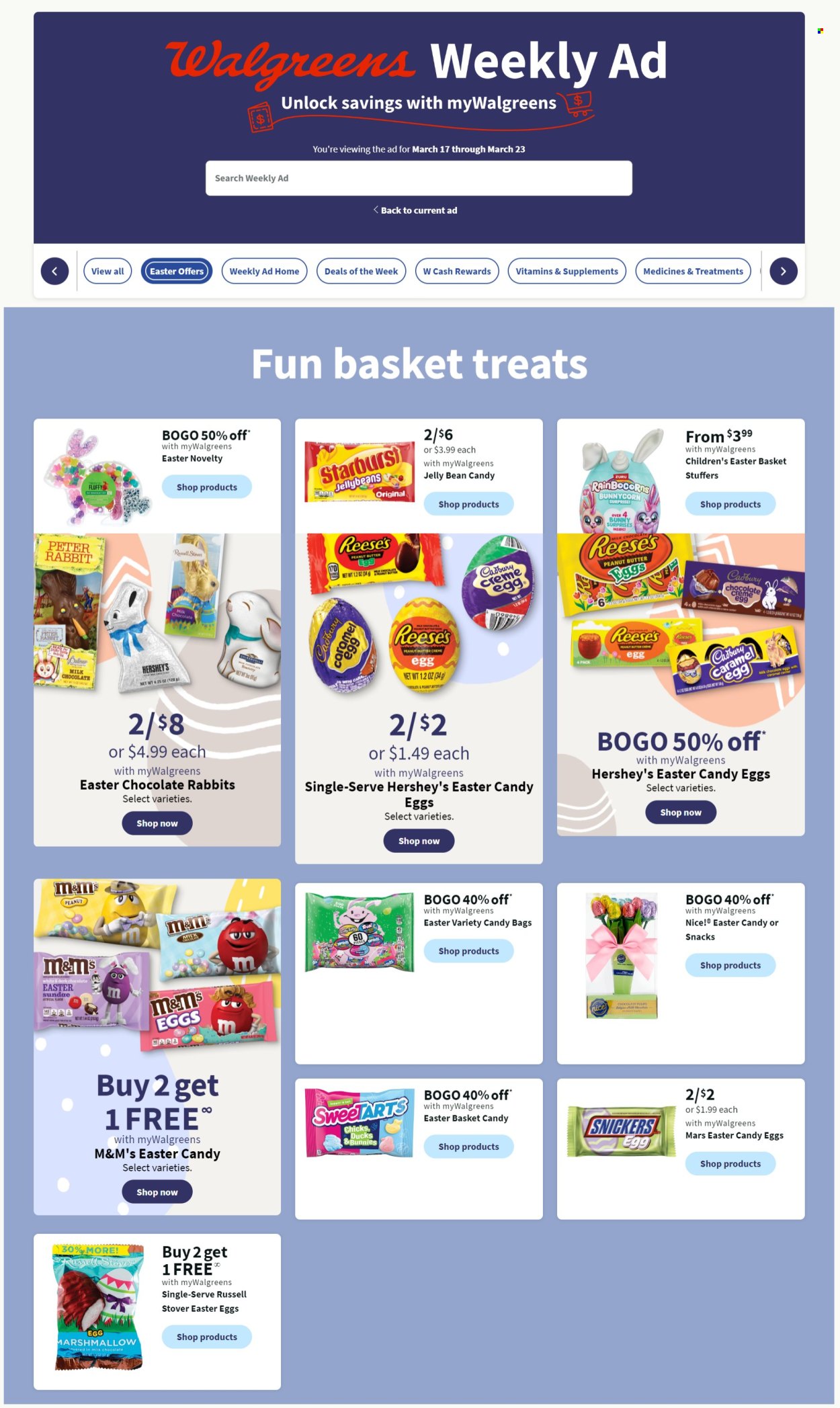 Walgreens ad - 03/17/2024 - 03/23/2024. Page 1