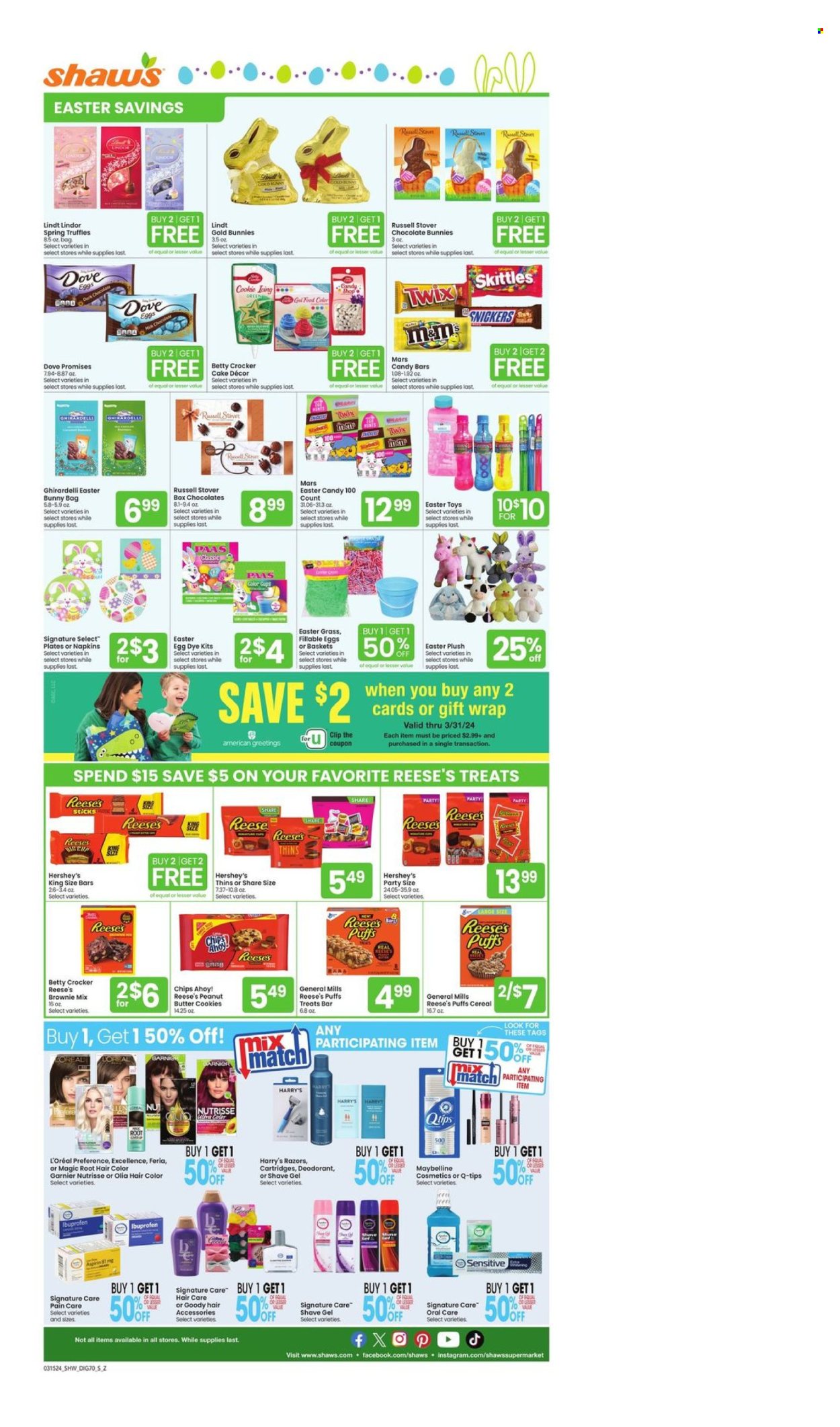 Shaw’s ad - 03/15/2024 - 03/21/2024. Page 7