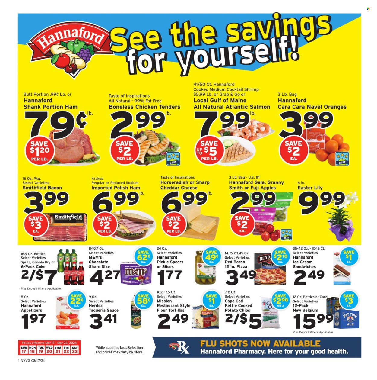 Hannaford ad - 03/17/2024 - 03/23/2024. Page 1
