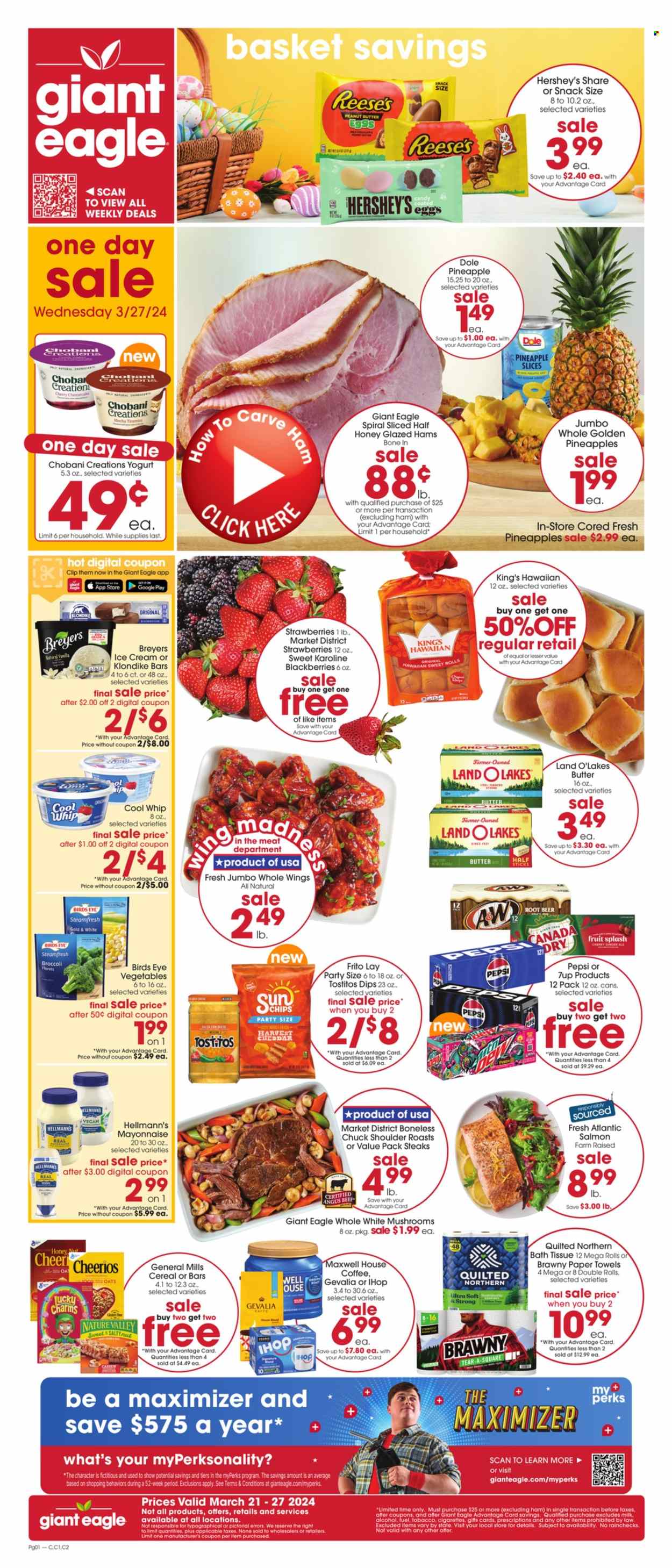 Giant Eagle ad - 03/21/2024 - 03/27/2024. Page 1