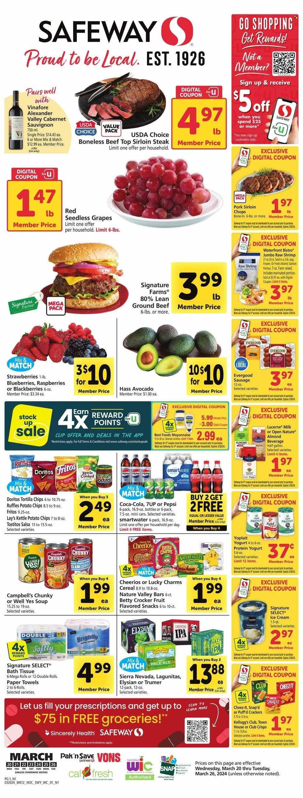 Safeway ad - 03/20/2024 - 03/26/2024. Page 1