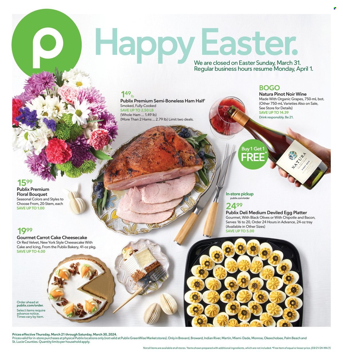 Publix ad - 03/21/2024 - 03/30/2024. Page 1