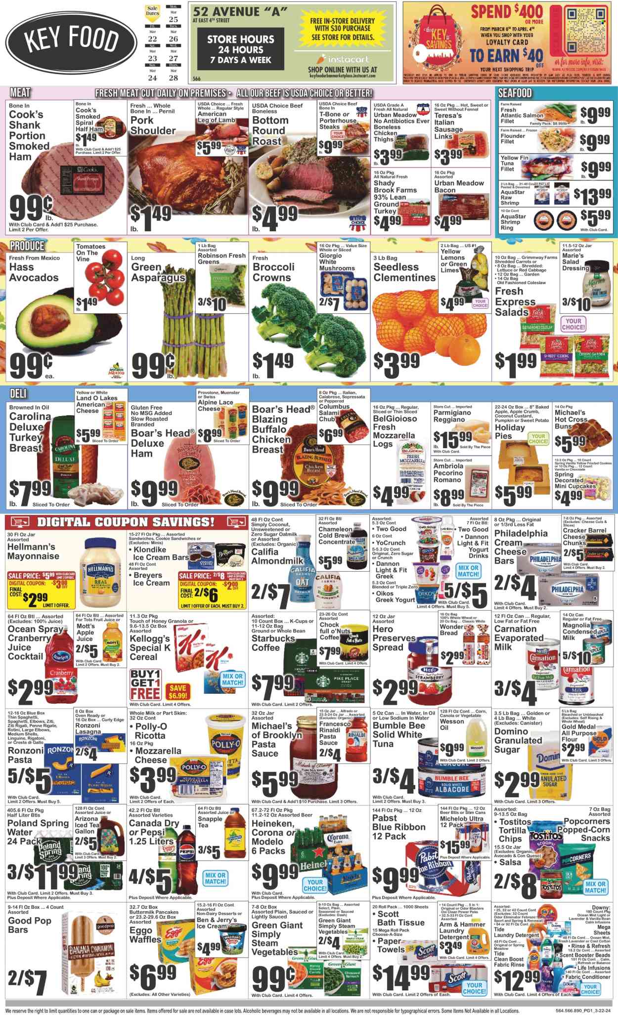 Key Food ad - 03/22/2024 - 03/28/2024. Page 1