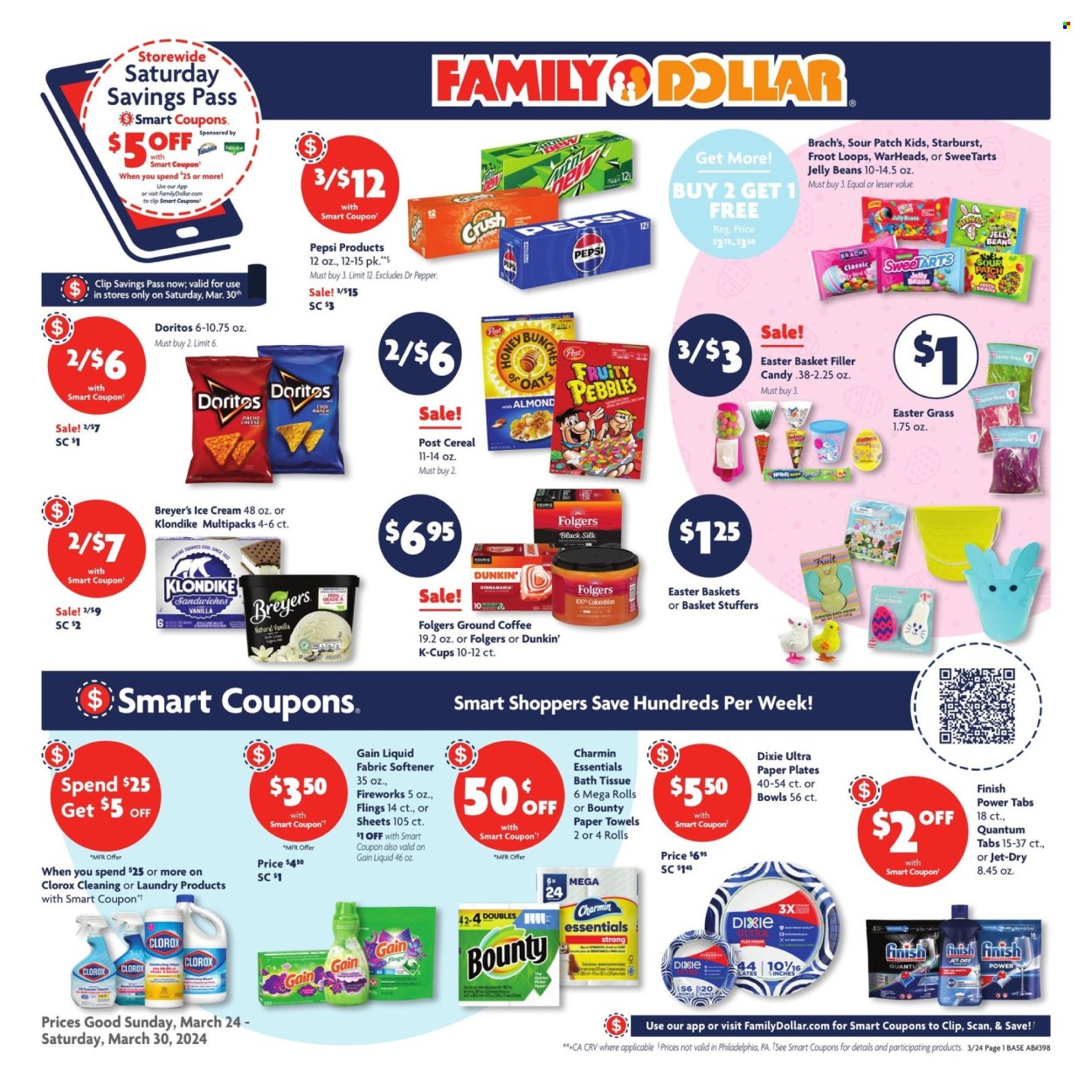 Family Dollar ad - 03/24/2024 - 03/30/2024. Page 1