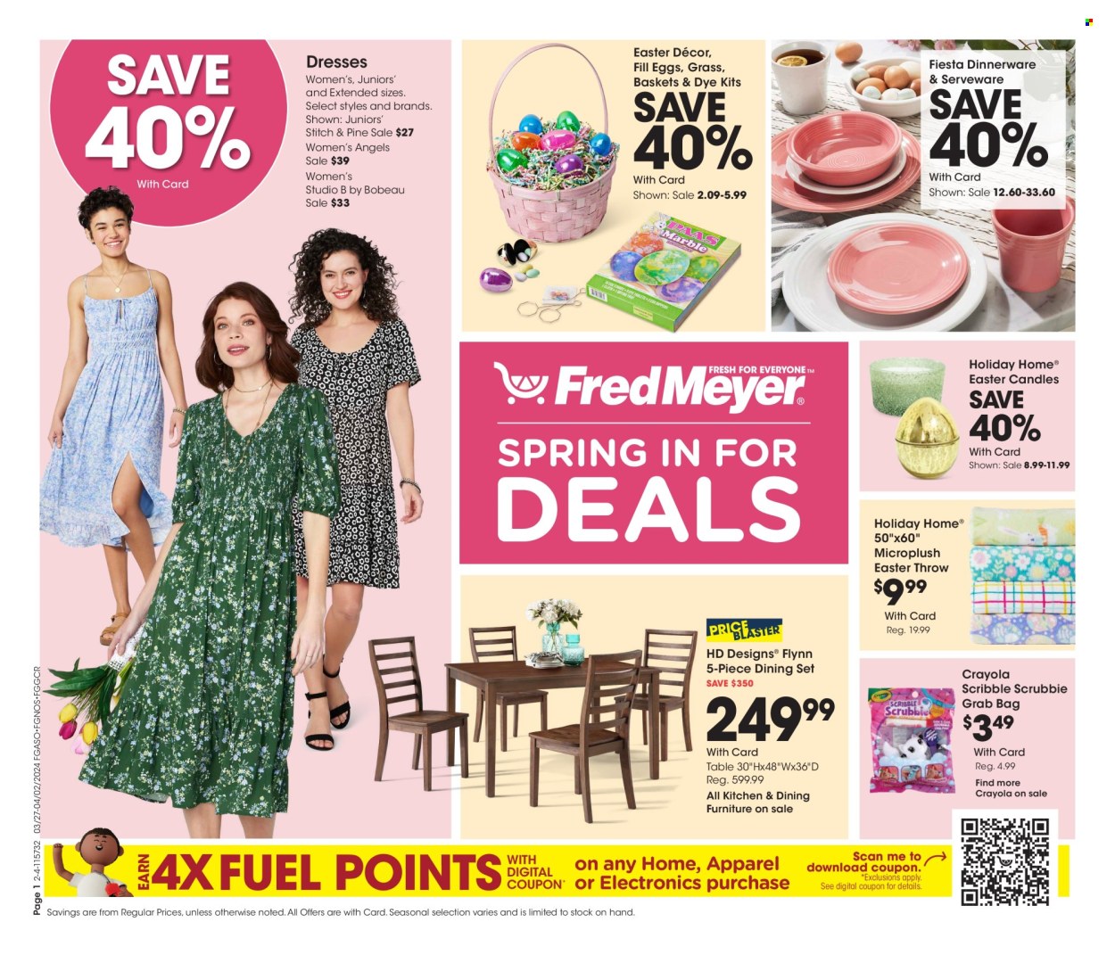 Fred Meyer ad - 03/27/2024 - 04/02/2024. Page 1