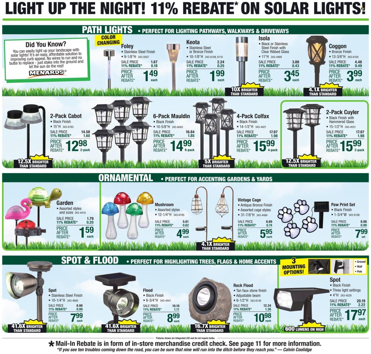 Menards ad - 03/28/2024 - 04/07/2024. Page 9