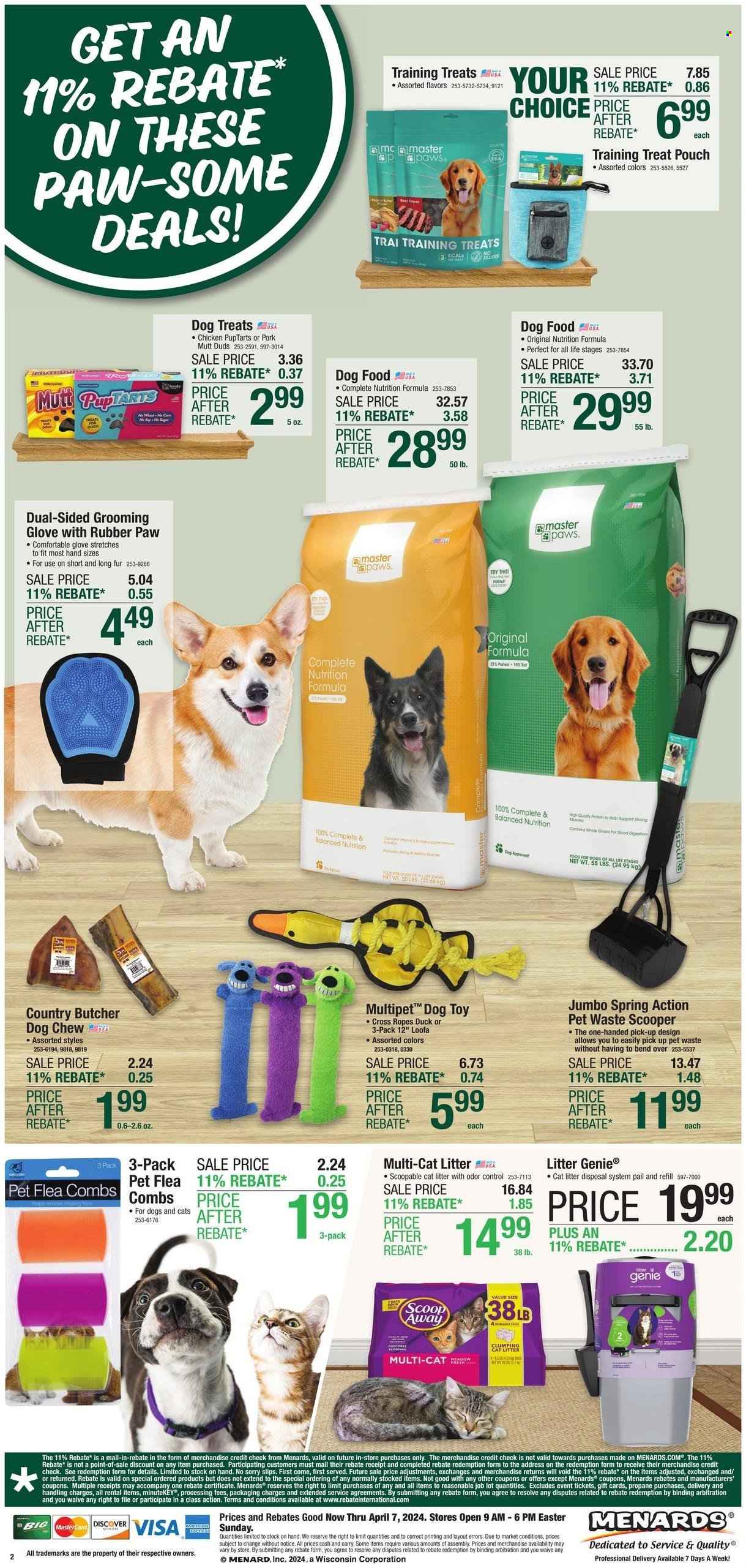 Menards ad - 03/28/2024 - 04/07/2024. Page 2