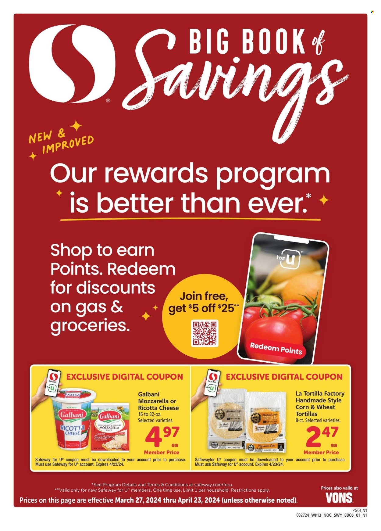 Safeway ad - 03/27/2024 - 04/23/2024. Page 1