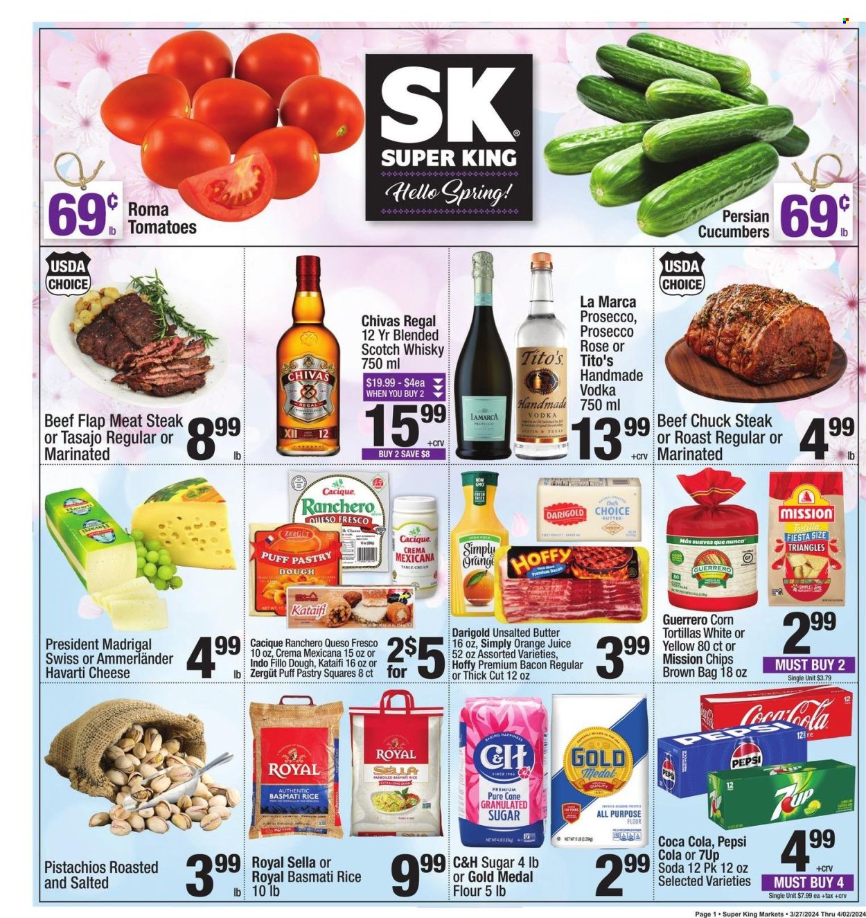 Super King Markets ad - 03/27/2024 - 04/02/2024. Page 1