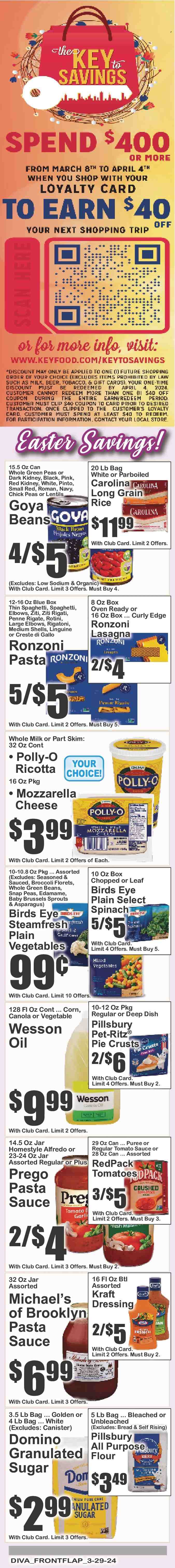 Key Food ad - 03/29/2024 - 04/04/2024. Page 9