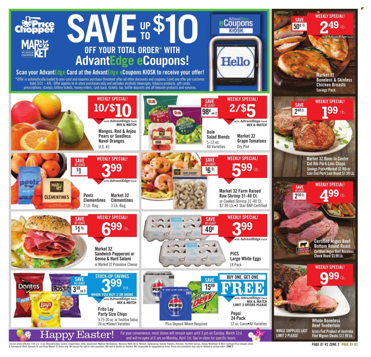 Price Chopper ad - 03/31/2024 - 04/06/2024. Page 1