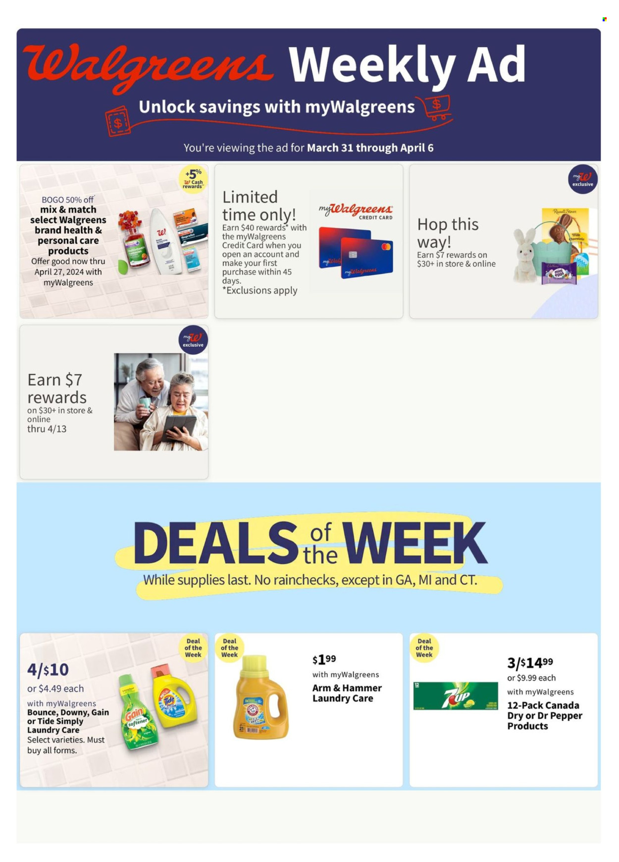 Walgreens ad - 03/31/2024 - 04/06/2024. Page 1