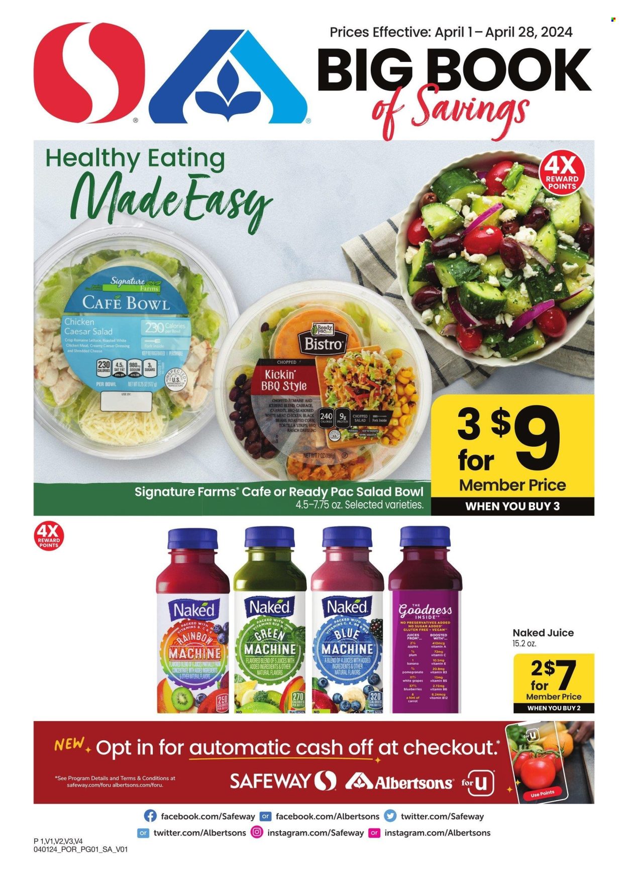 Safeway ad - 04/01/2024 - 04/28/2024. Page 1