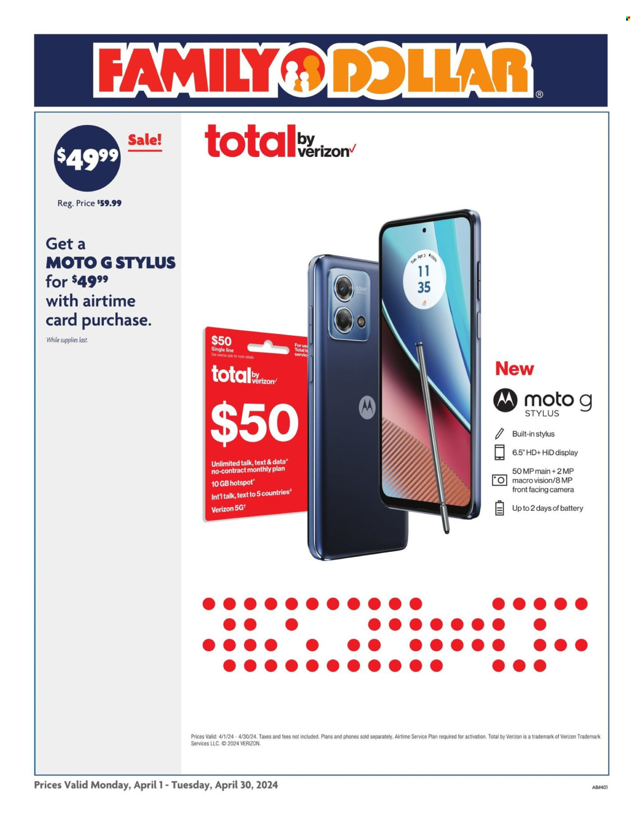 Family Dollar ad - 04/01/2024 - 04/30/2024. Page 2