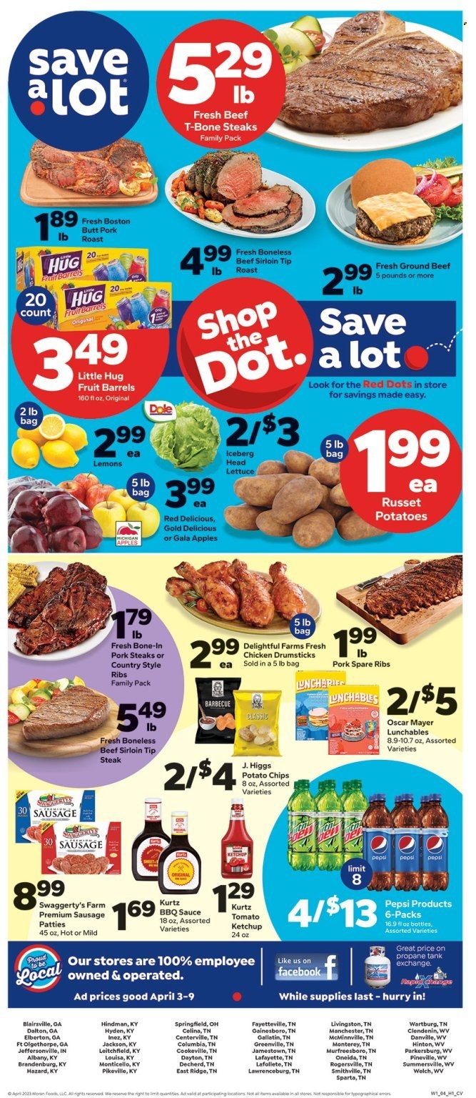 Save a Lot ad - 04/03/2024 - 04/09/2024. Page 1