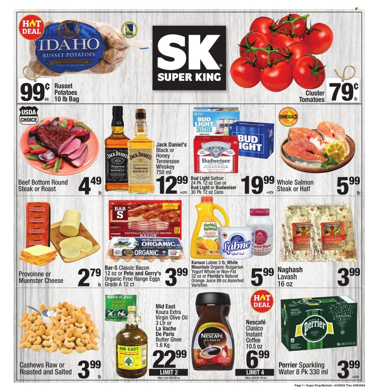 Super King Markets ad - 04/03/2024 - 04/09/2024. Page 1