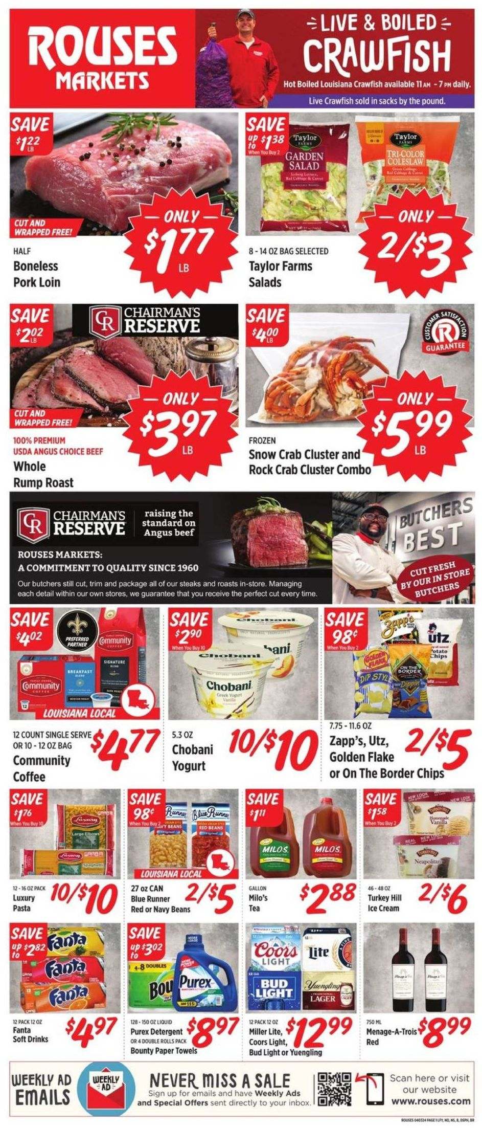 Rouses Markets ad - 04/03/2024 - 04/10/2024. Page 1