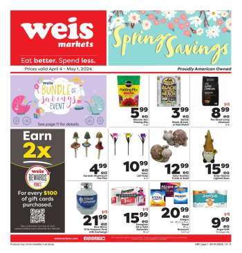 Weis Flyer - 04/04/2024 - 05/01/2024.