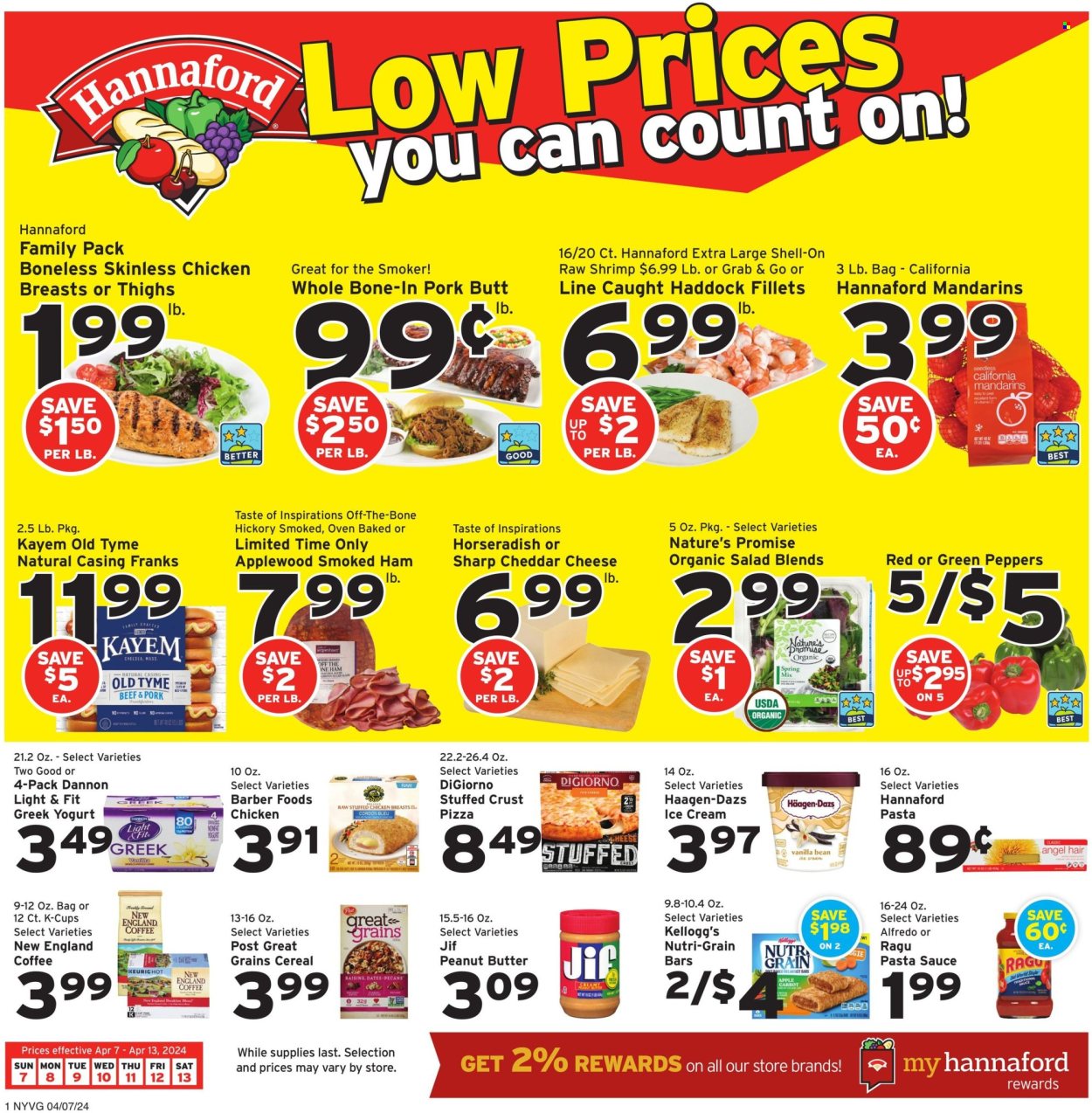 Hannaford ad - 04/07/2024 - 04/13/2024. Page 1