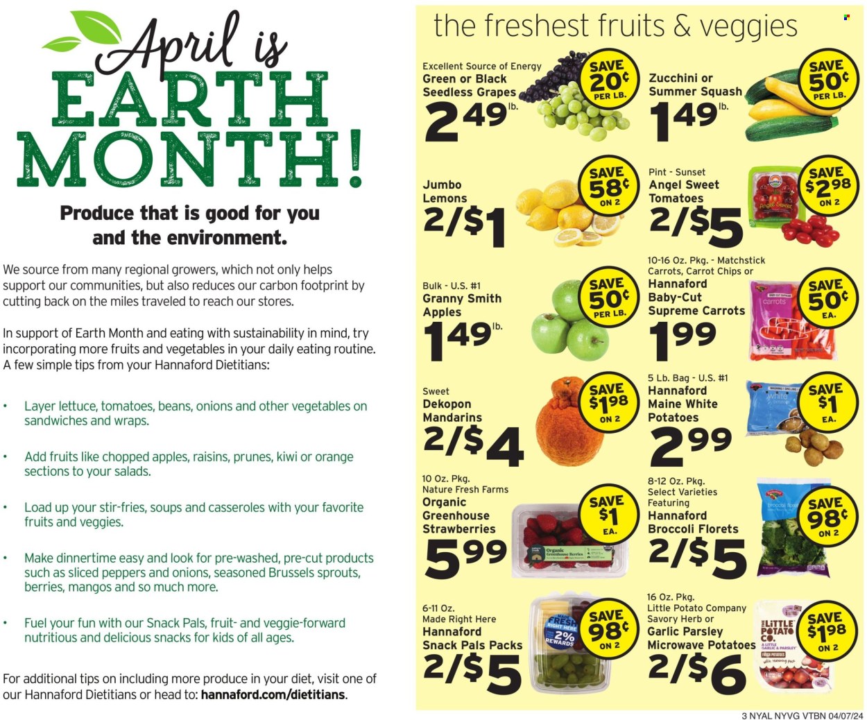 Hannaford ad - 04/07/2024 - 04/13/2024. Page 3