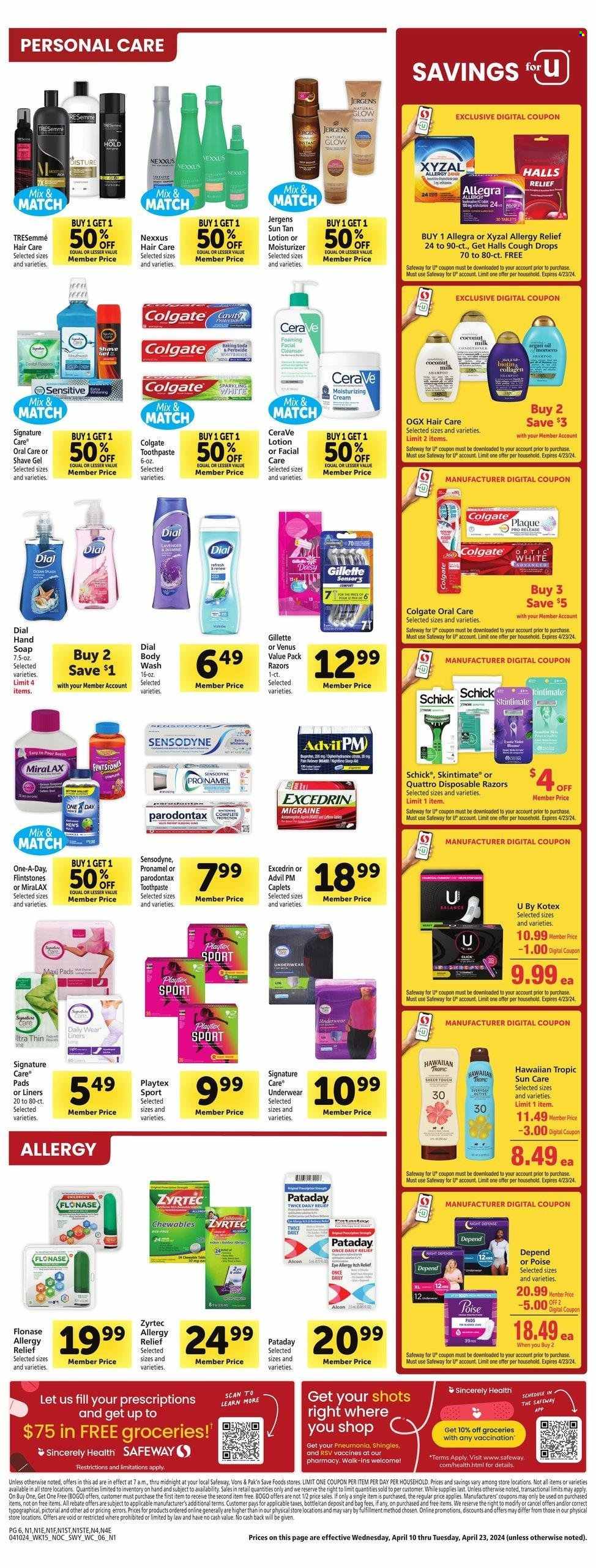 Safeway ad - 04/10/2024 - 04/16/2024. Page 6