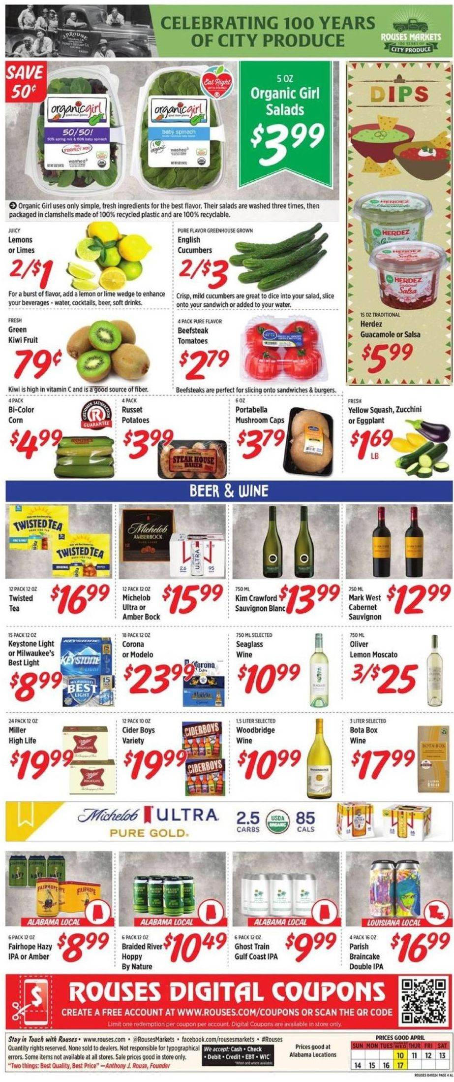 Rouses Markets ad - 04/10/2024 - 04/17/2024. Page 6