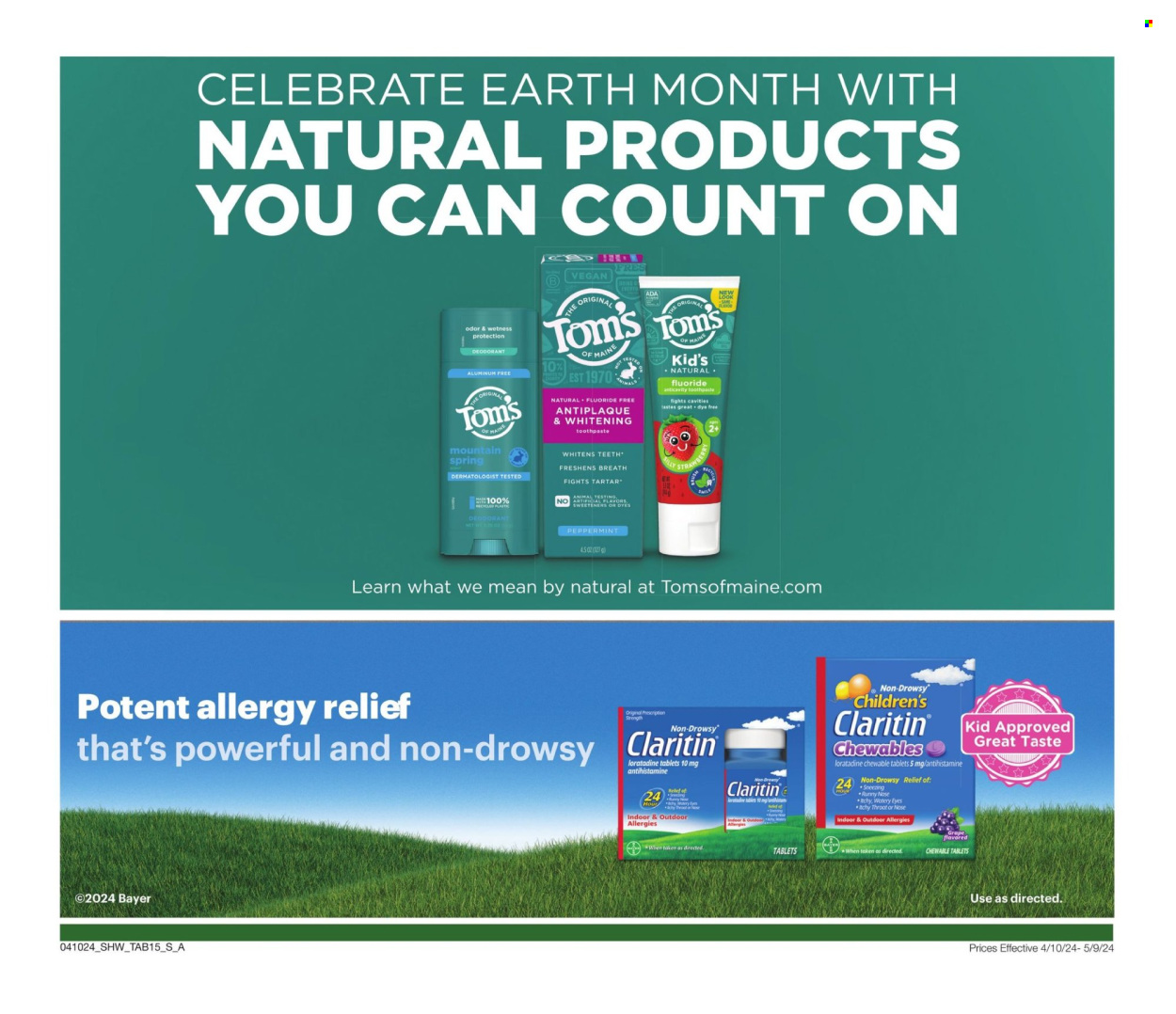 Shaw’s ad - 04/10/2024 - 05/09/2024. Page 15