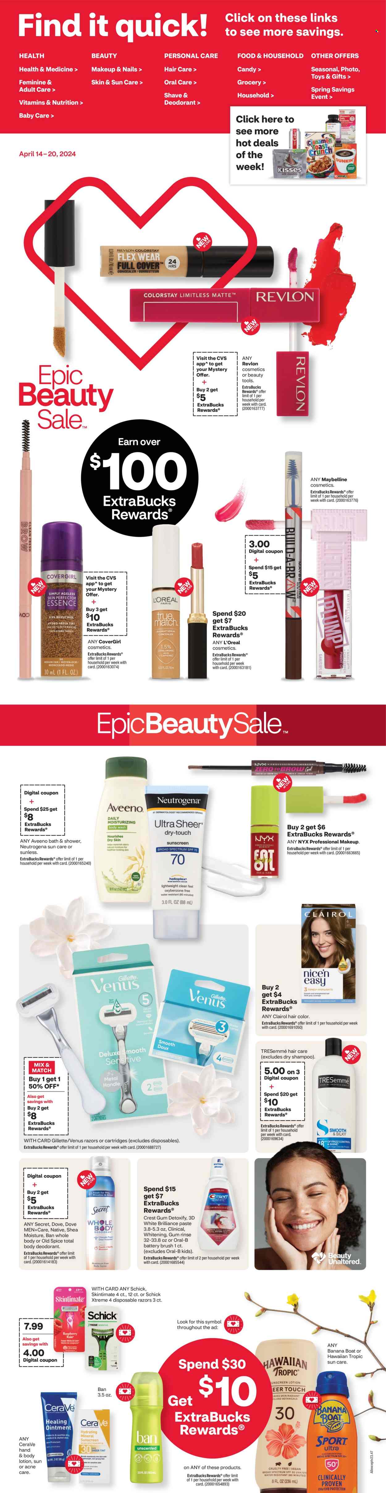 CVS Pharmacy ad - 04/14/2024 - 04/20/2024. Page 1
