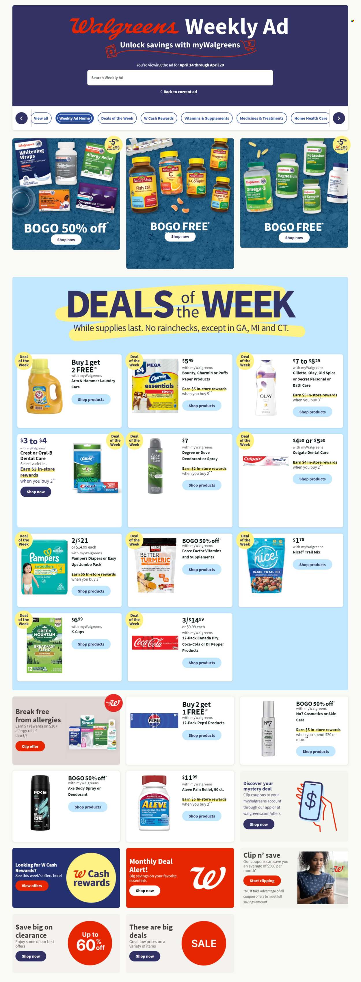 Walgreens ad - 04/14/2024 - 04/20/2024. Page 1