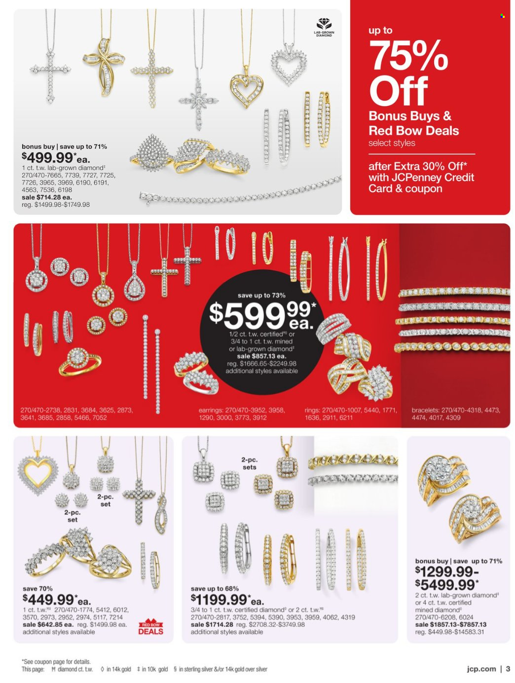 thumbnail - JCPenney Flyer - 04/11/2024 - 05/15/2024 - Sales products - bracelet, earrings. Page 3.