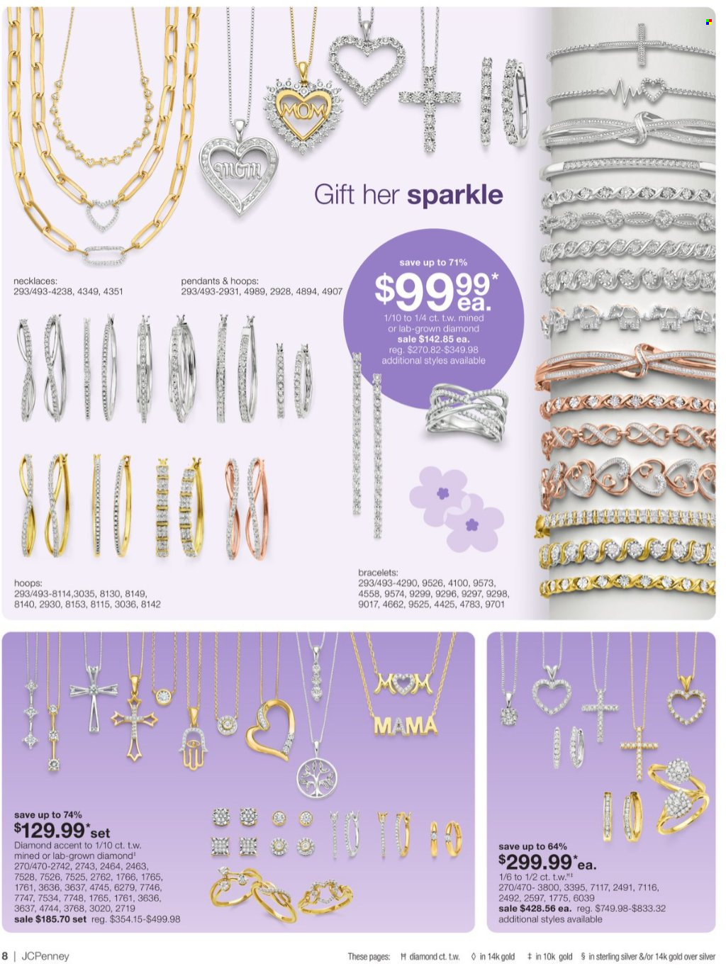 thumbnail - JCPenney Flyer - 04/11/2024 - 05/15/2024 - Sales products - bracelet, pendant. Page 8.