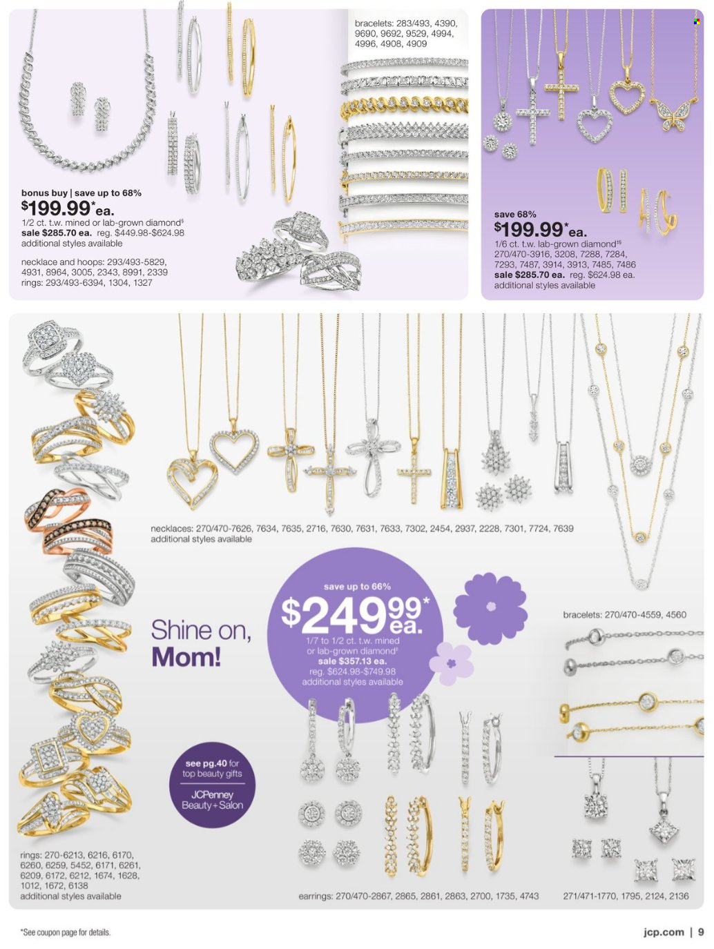 thumbnail - JCPenney Flyer - 04/11/2024 - 05/15/2024 - Sales products - bracelet, earrings, necklace. Page 9.