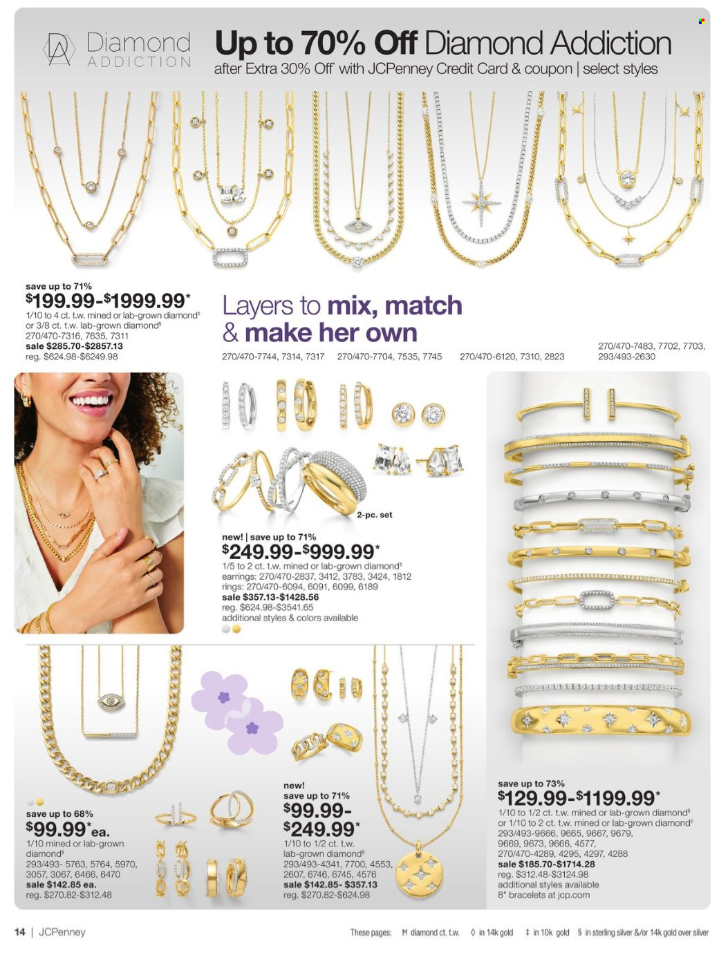 thumbnail - JCPenney Flyer - 04/11/2024 - 05/15/2024 - Sales products - bracelet, earrings. Page 14.