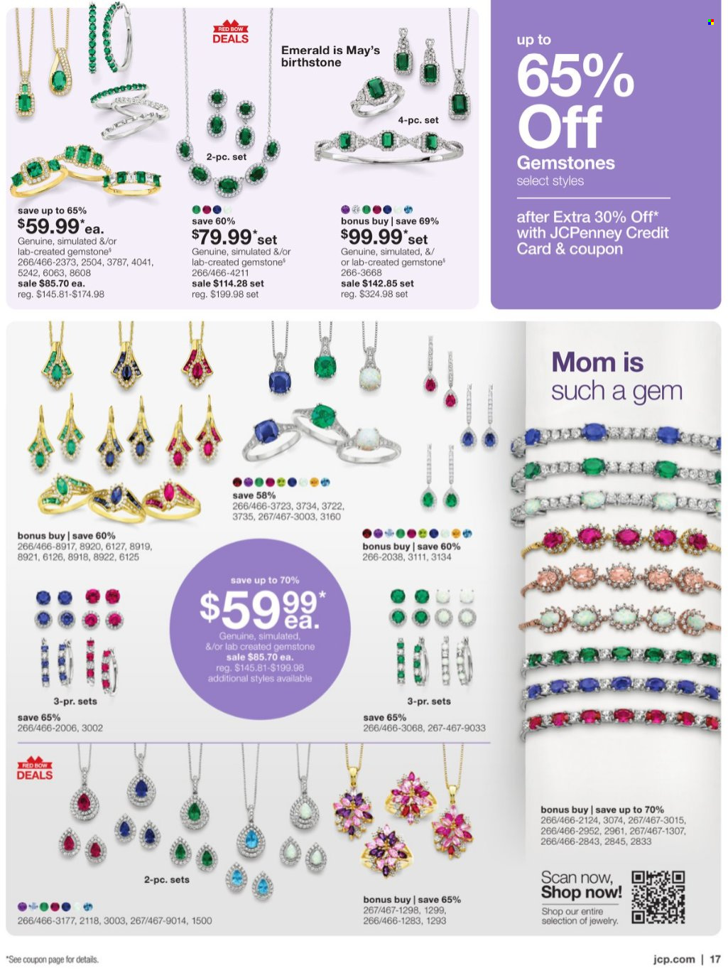 thumbnail - JCPenney Flyer - 04/11/2024 - 05/15/2024 - Sales products - jewelry. Page 17.