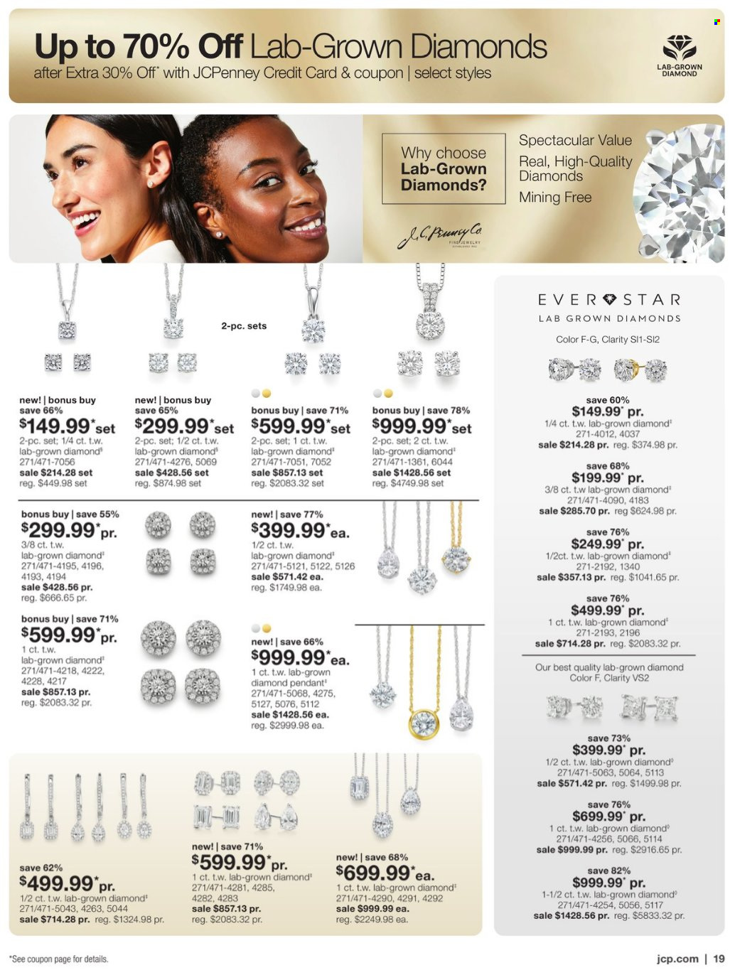 thumbnail - JCPenney Flyer - 04/11/2024 - 05/15/2024 - Sales products - jewelry. Page 19.