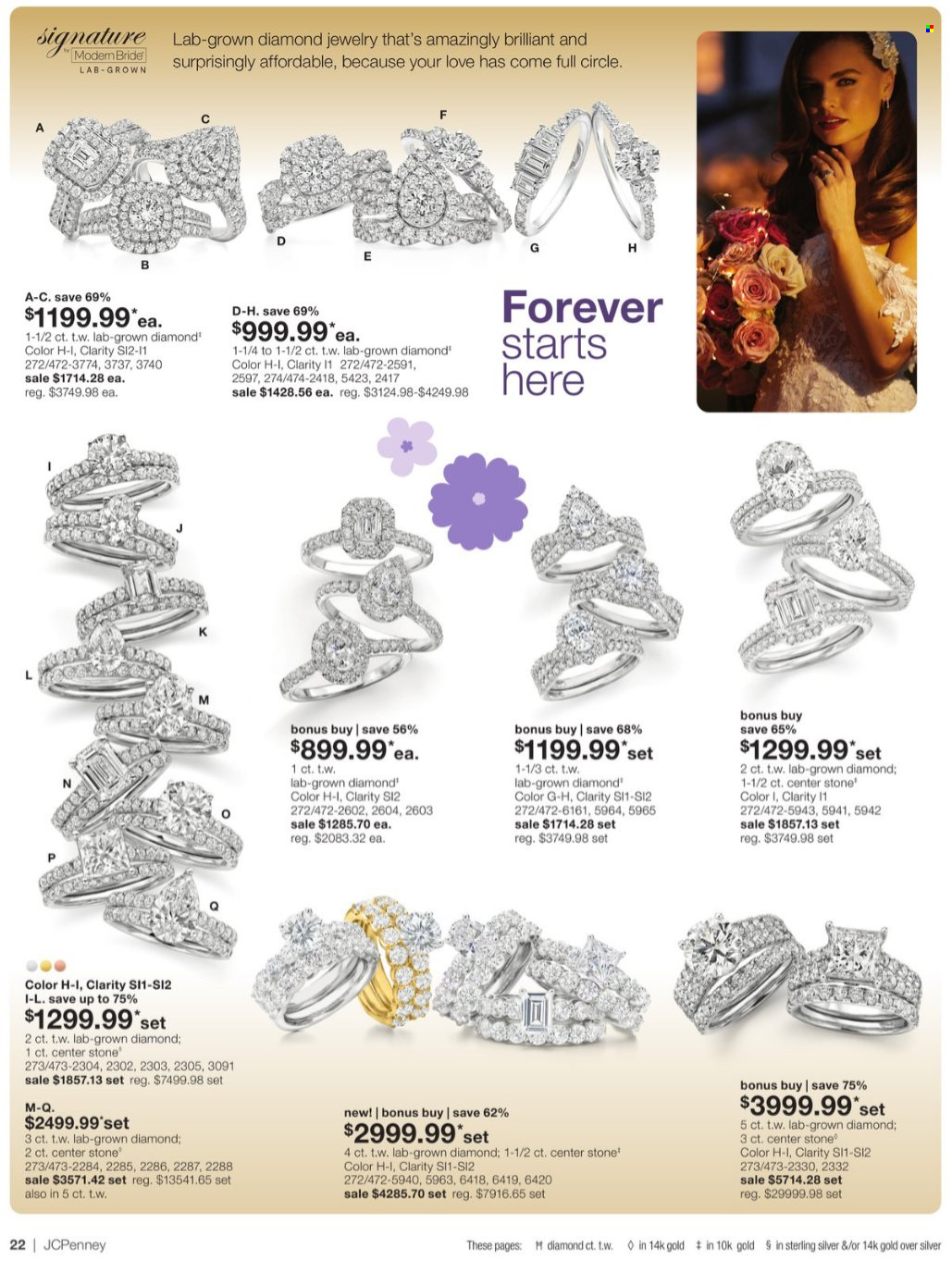 thumbnail - JCPenney Flyer - 04/11/2024 - 05/15/2024 - Sales products - jewelry. Page 22.