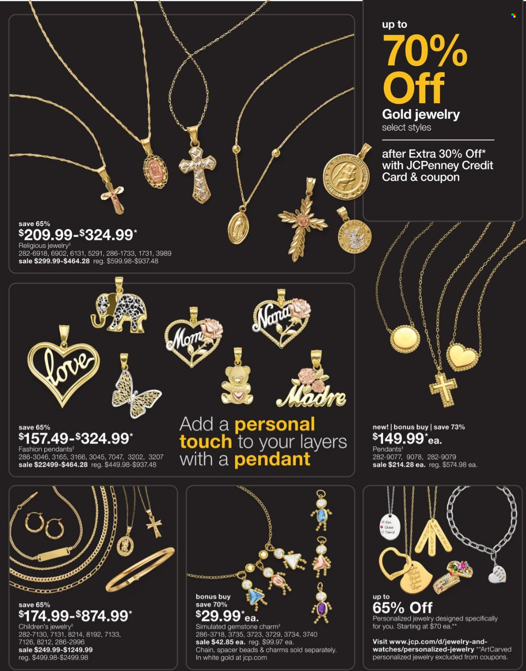 thumbnail - JCPenney Flyer - 04/11/2024 - 05/15/2024 - Sales products - watch, pendant, jewelry. Page 33.